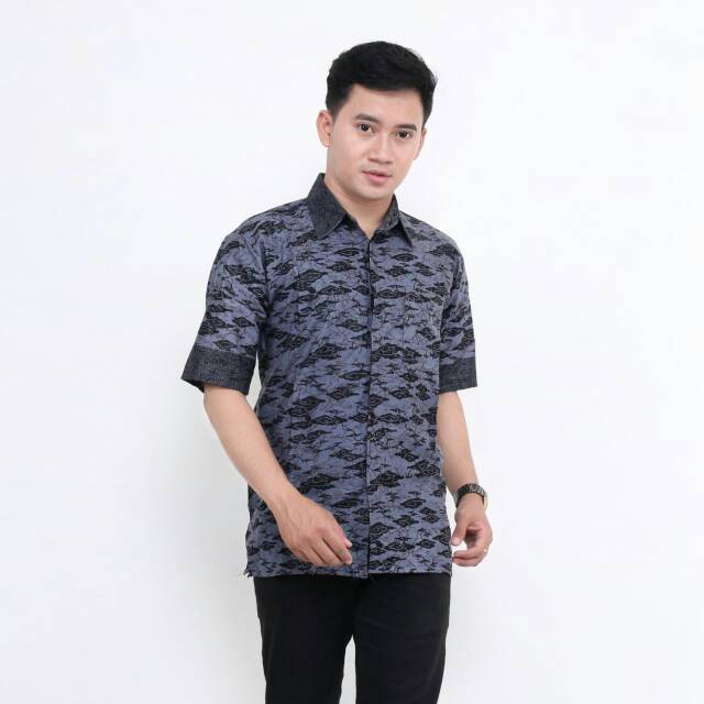 Hem lengan pendek - Atasan Pria Batik