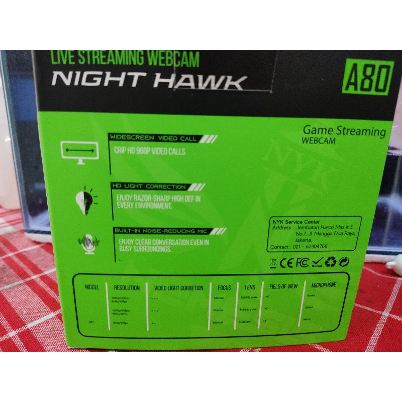 Webcam Nemesis NYK A80