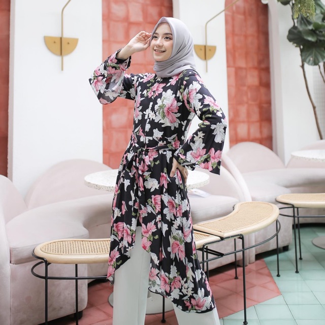 Koyu Hijab Baju Atasan Lusie tunik Hot Sale