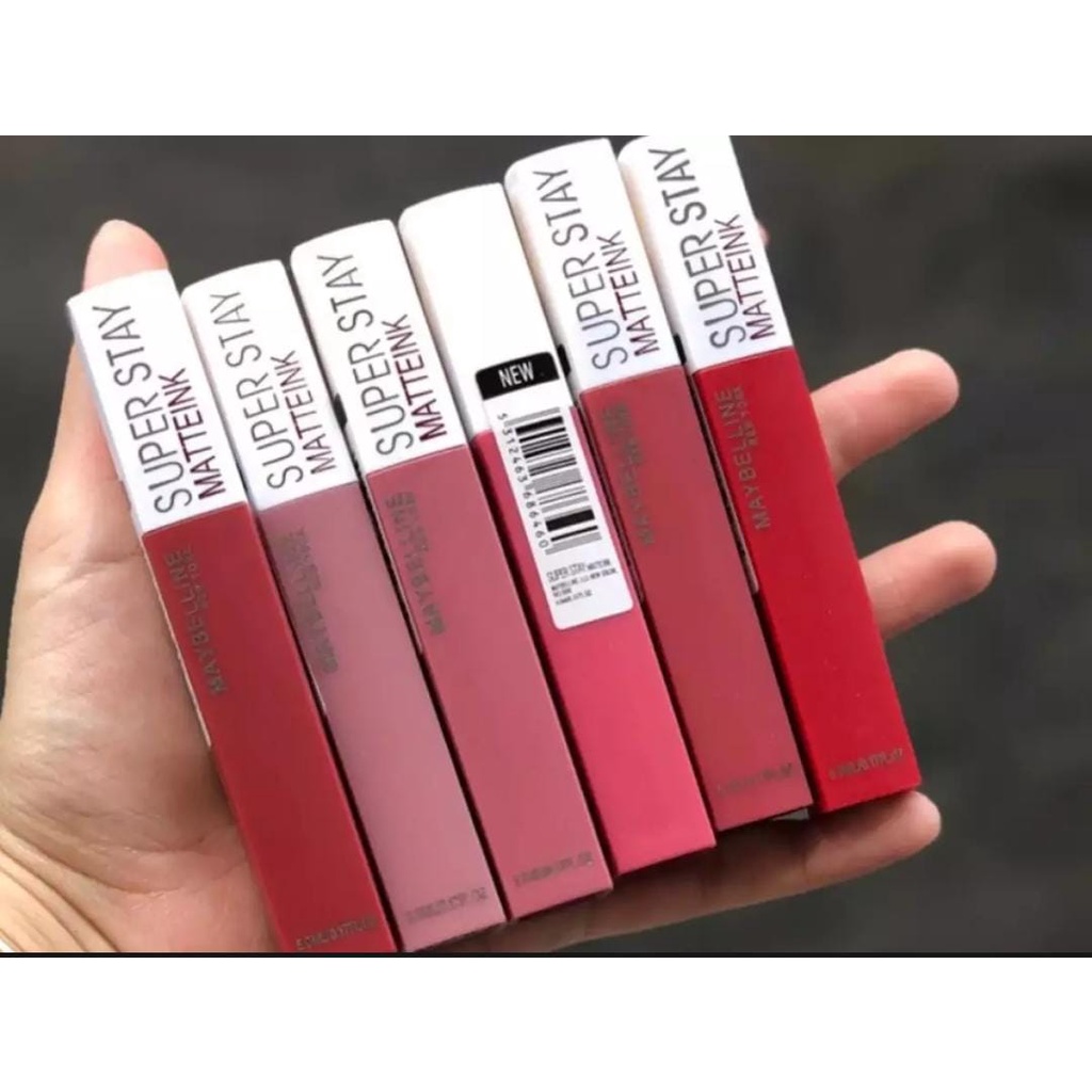 [ PAKET OMBRE ISI 3 PCS ] Lipcream Maybelline Super Stay Matte Ink Warna Random