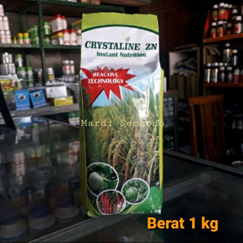 Pupuk Nutrisi Zink pertumbuhan Crystaline ZN obat asem asem padi 1 kg