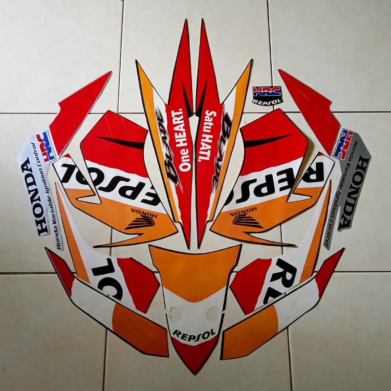 Sticker Honda Blade Repsol 110 2012