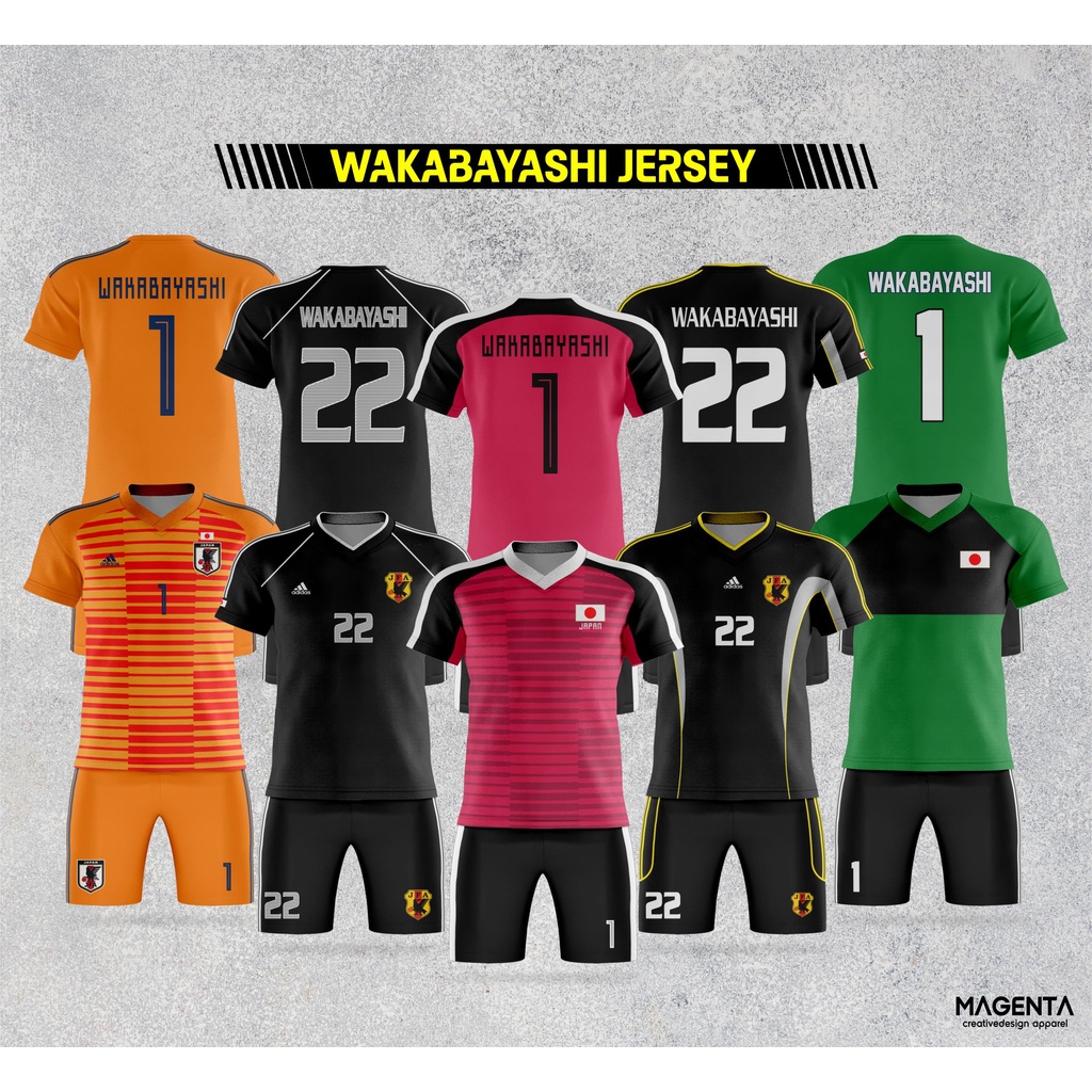 Jersey Futsal GENZO WAKABAYASHI Captain Tsubasa Full Printing / Setelan Futsal / Baju Bola