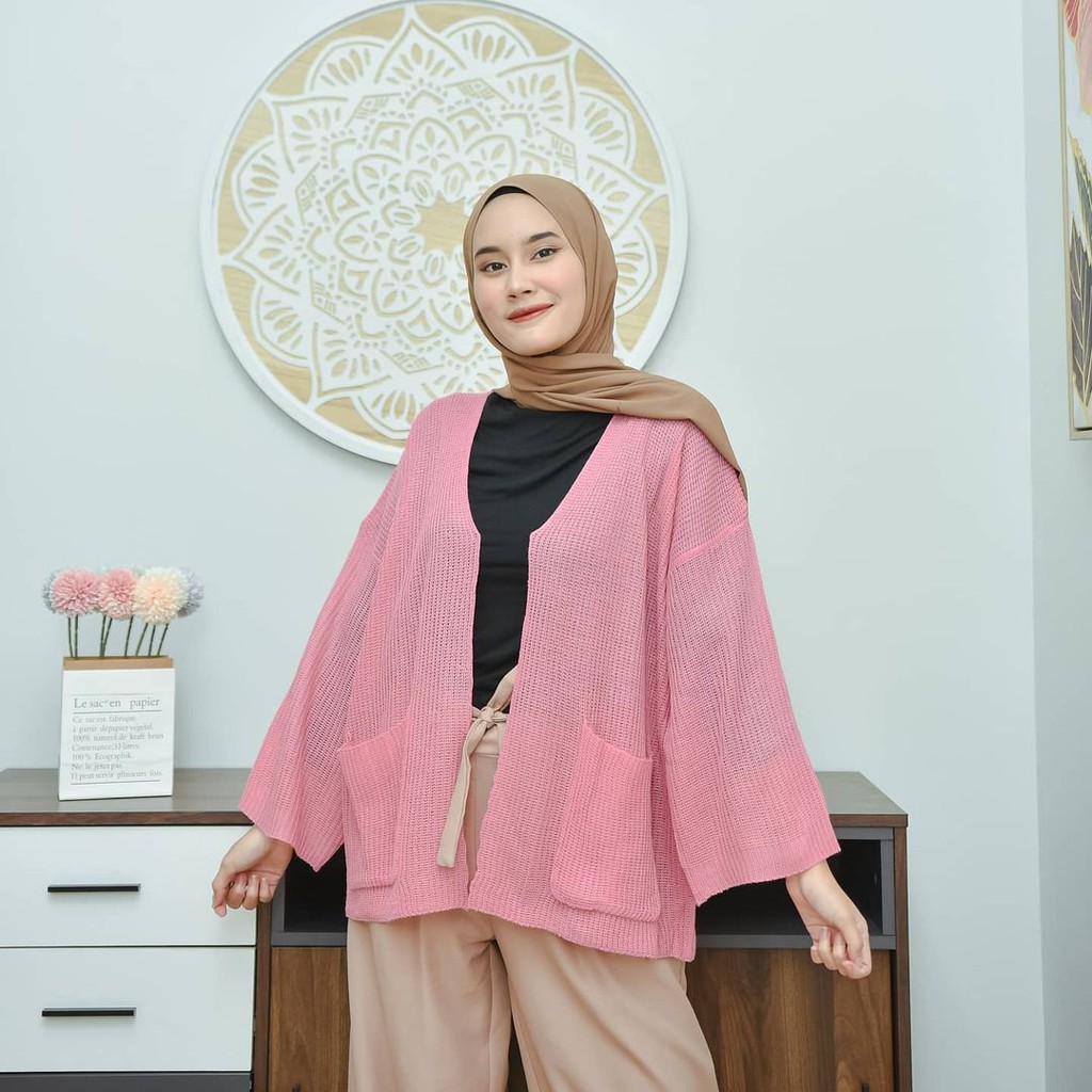 Ready 17 Warna Cardigan Rajut untuk Outer - Kardigan Loocy - Open Reseller