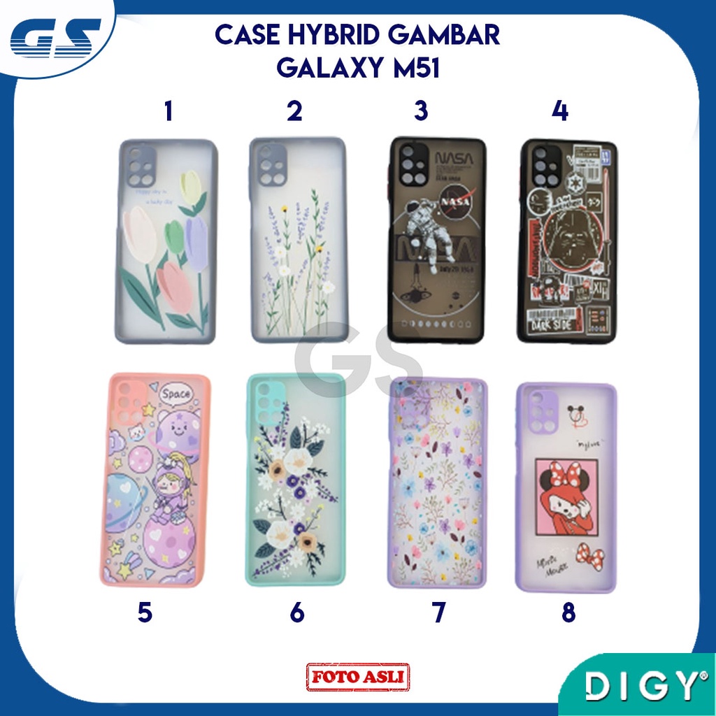 Protector Lens Casing SAMSUNG A02 A03S M51  A11 M11 A21S A01 Flowers Hybrid Gambar Pelindung Lensa