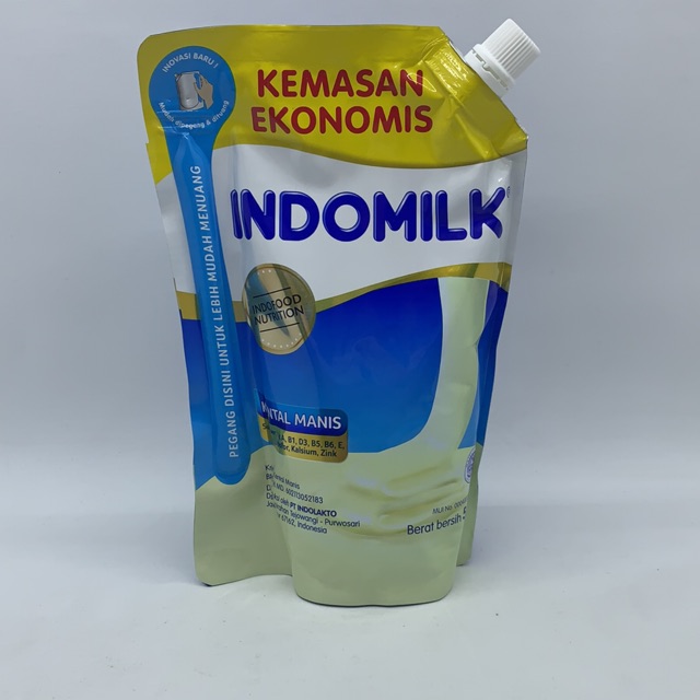 

Indomilk Susu Kental Manis Putih Pouch JUMBO 545gr Ulir barcode 8993007003902