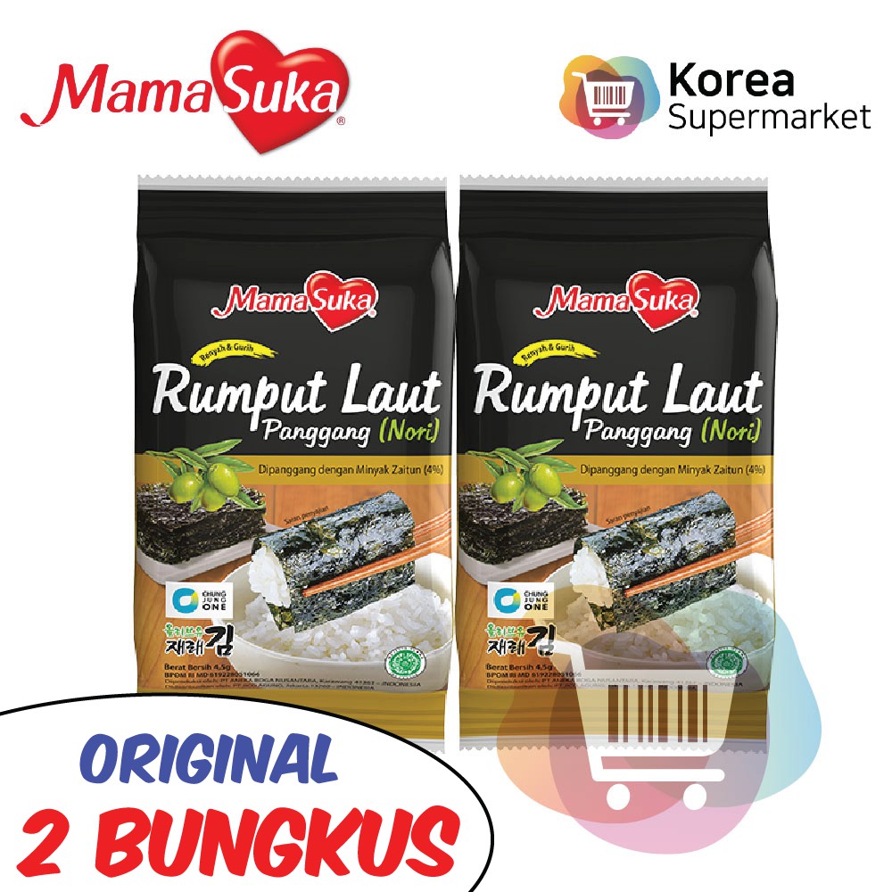 

Mamasuka Rumput Laut Panggang Nori Gim Original Isi 2 Bungkus