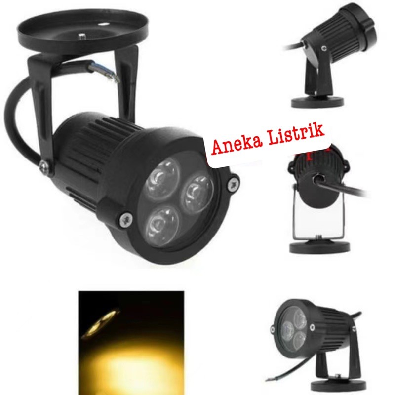 Whiskeria_ Lampu Taman Led 3 Watt / 5 Watt / Piringan / Tancap Led Sorot Taman Lampu Sorot Taman