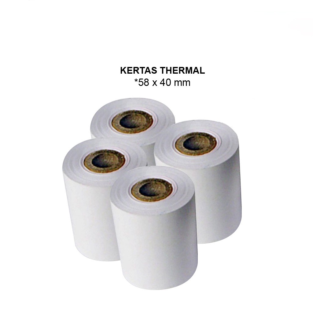 Kertas Printer Thermal ukuran 58x40mm | Kertas Printer | Kertas Kasir