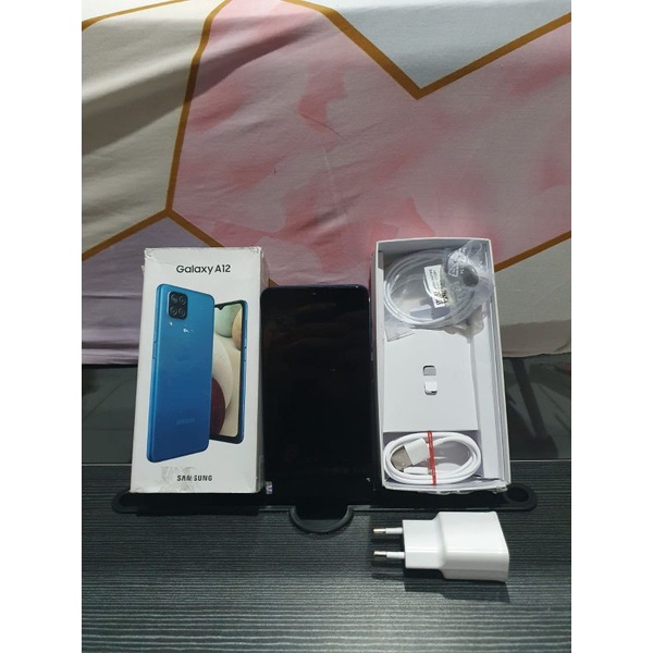 SAMSUNG A12 4/128GB SECOND FULLSET MULUS