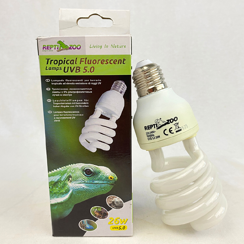 

REPTIZOO Lampu Reptil UVB 5.0 Tropical Fluorescent 26W