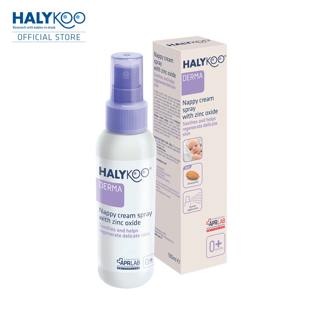 VITA66 HALYKOO NAPPY CREAM SPRAY ZINC OXIDE PENCEGAH RUAM POPOK BAYI 100ML