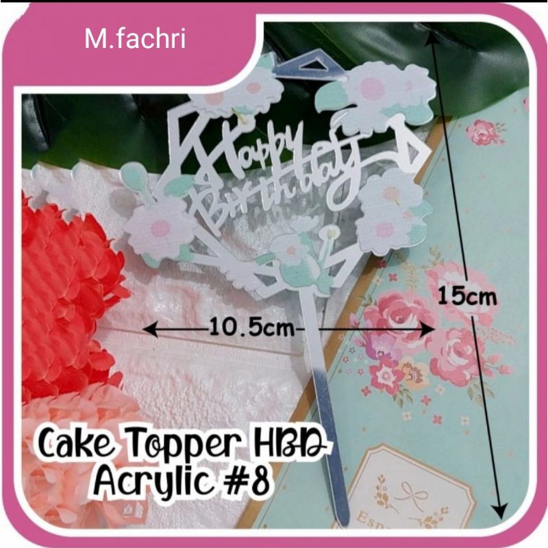 Topper HBD Acrylic#8