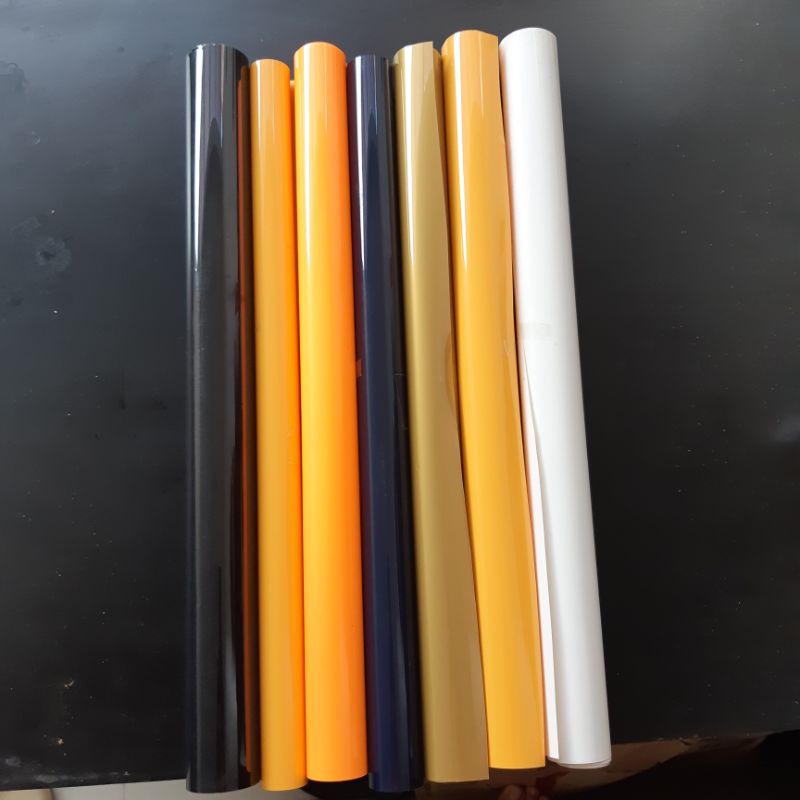 

POLYFLEX / JUAL MURAH, 6 WARNA KURANG LEBIH 5 M /KERTAS SABLON / STICKER POLIFLEK
