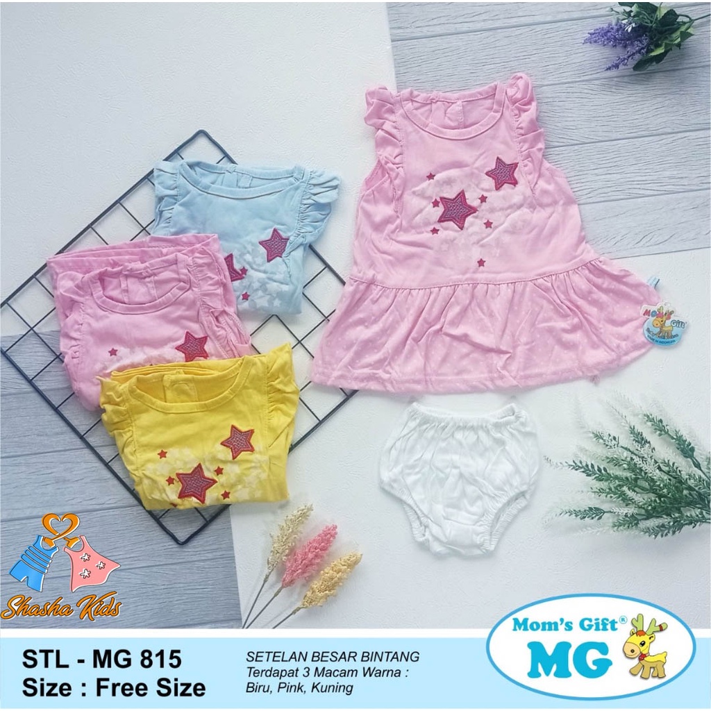 [MG 40] Baju Bayi Perempuan/ Dress Bayi Perempuan Mom's Gift 0-6 bln +  celana dalam