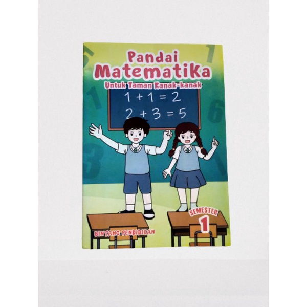 ORI satu paket buku pandai matematika untuk TK semester 1 dan 2 penerbit bintang pendidikan