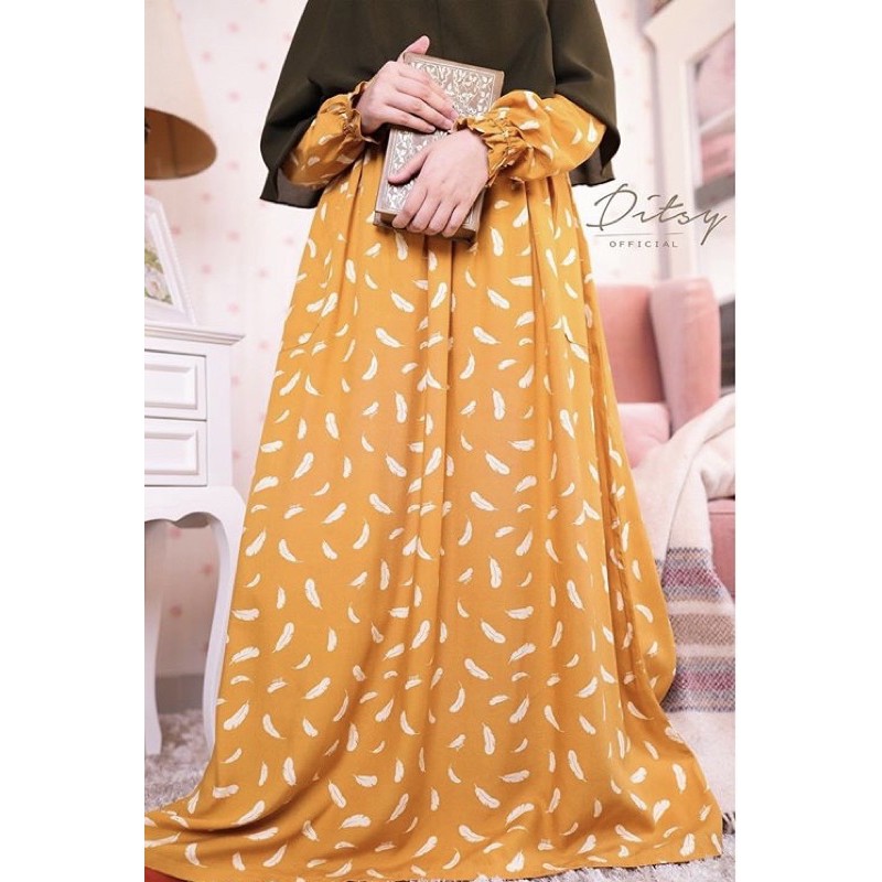 quill mustard ditsy november