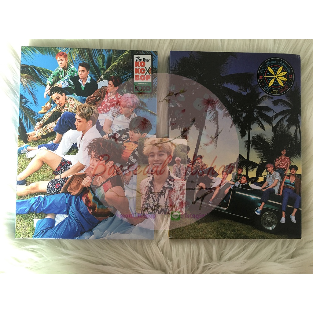 ALBUM EXO KOKOBOP UNSEALED FULLSET INCLUDE PHOTOCARD CHEN