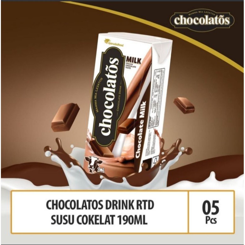 

Chocolatos Drink RTD Chocolate Milk - 190 ml × 5 pcs