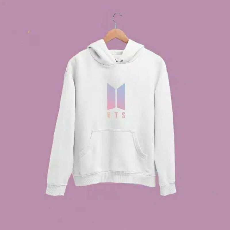 Sweater Hoodie Kpop BTS logo besar printing