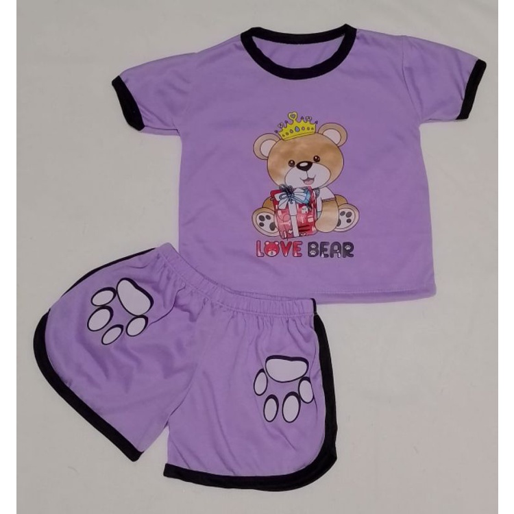 setelan anak playset #CUPA CUPA# setelan anak balita #LOVE BEAR# size S,M,L,XL,XXL...