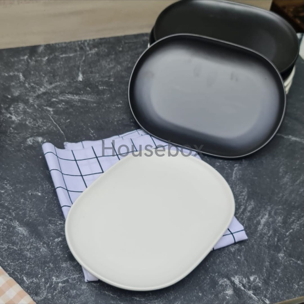 PIRING SAJIAN KERAMIK OVAL LEBAR/ CERAMIC PLATE OVAL FLAT / PRING KERAMIK CEPER LEBAR/ PIRING CANTIK