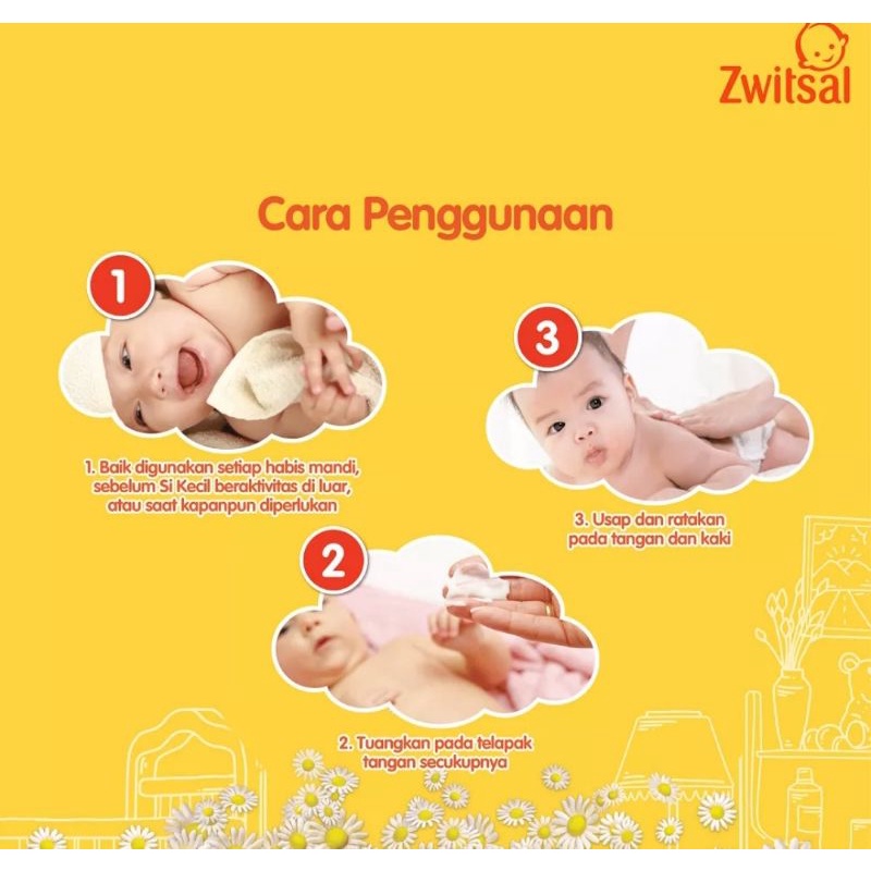 Zwitsal Baby Skin Protector Lotion Citronella &amp; Chamomile Tube 100 ml