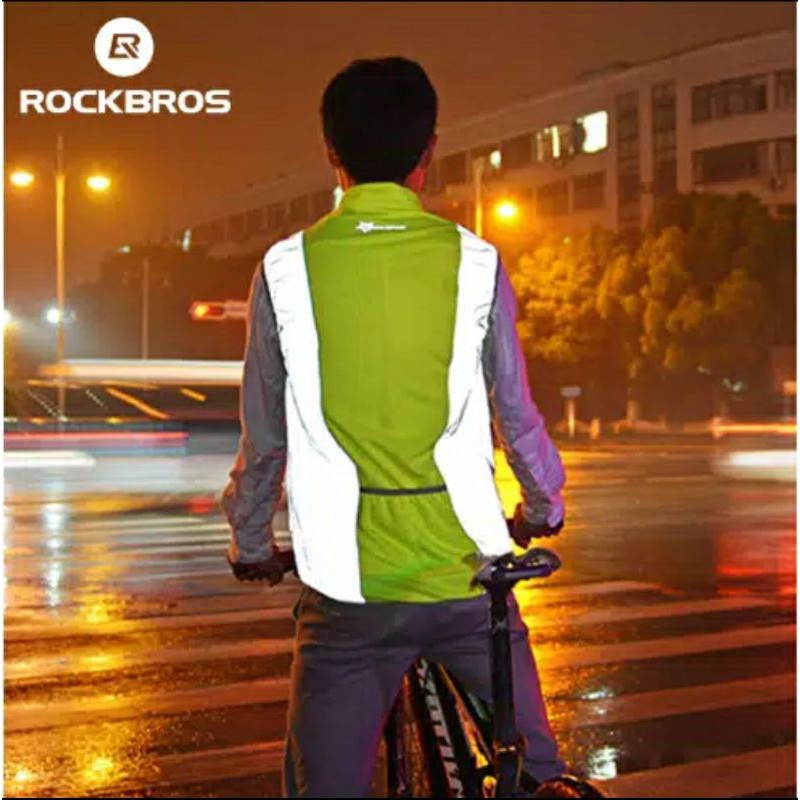 Jaket ROCKBROS FGY1002 Reflective Vest Rompi Sepeda mtb scotchlite