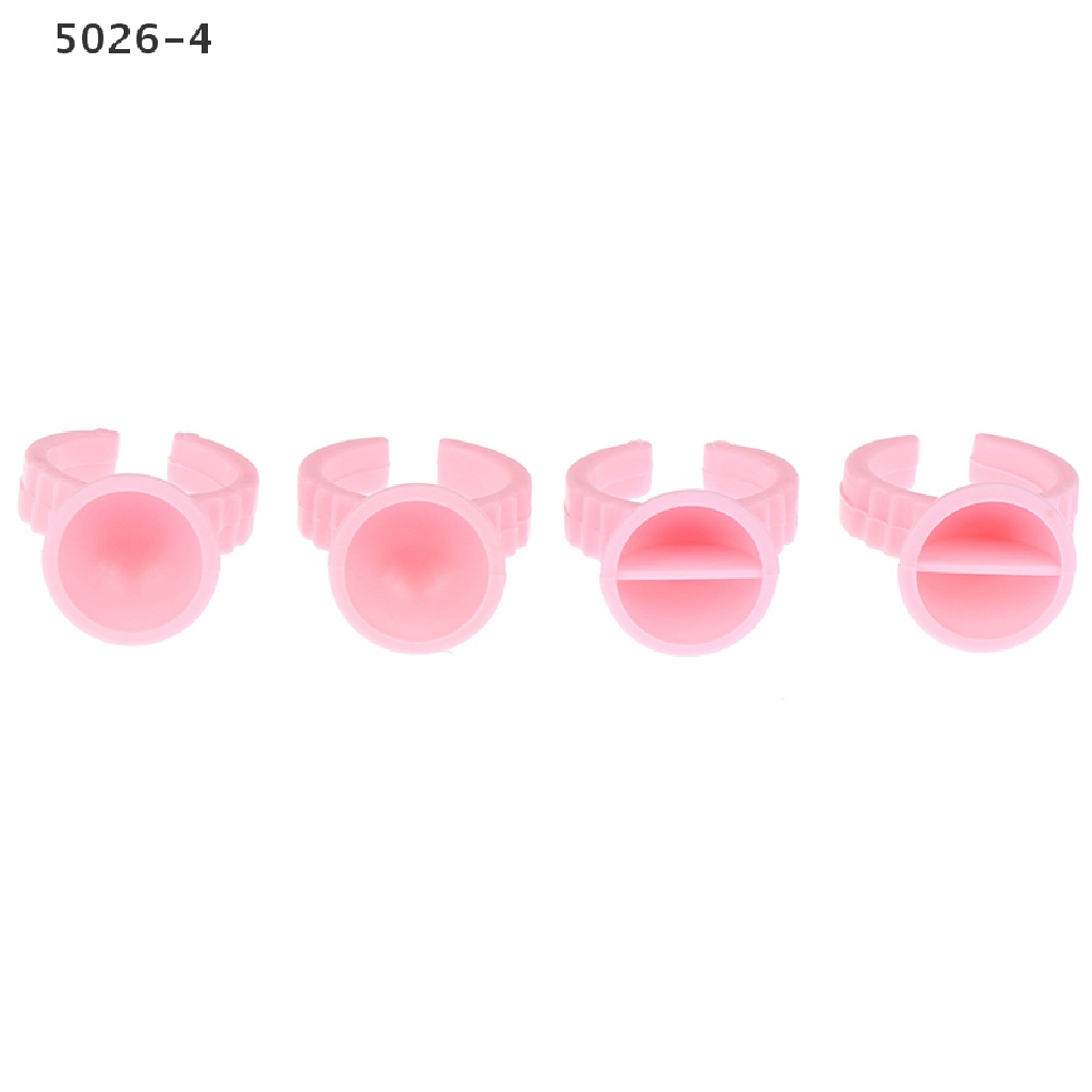 5026-4 100Pcs Disposable Eyelash Extension Glue Rings Glue Holder Glue Container  5026-4