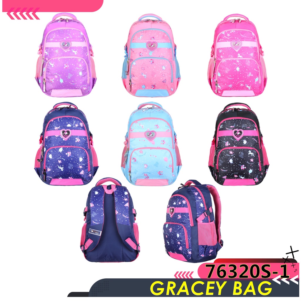 GB-76320S Tas Ransel Sekolah Anak Perempuan / Remaja Silvergirl by Alto