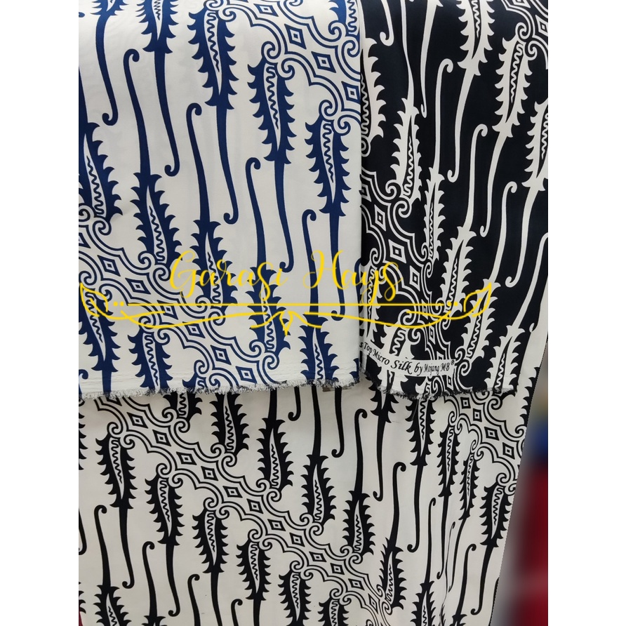 Kain Batik Satin Silk Motif Parang Lebar 120 cm