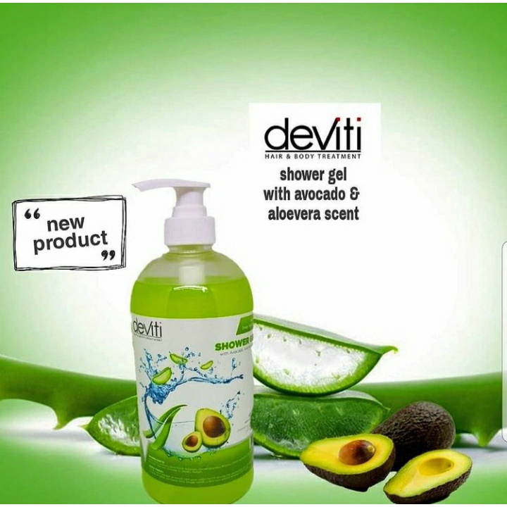 DEVITI SHOWER GEL AVOCADO PUMP/REFILL 1000 ML