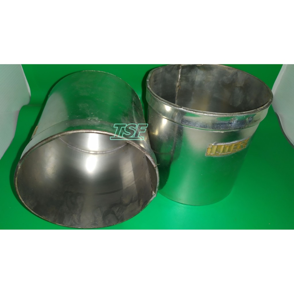 Kaleng Ukur Beras 1Liter Stainless / Literan Beras Gula