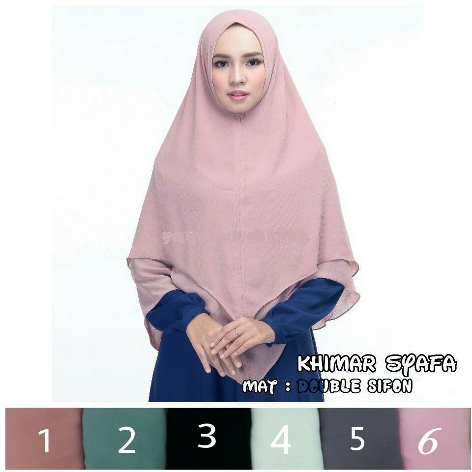 Khimar Syafa Jilbab murah Kerudung  Fashion muslim 