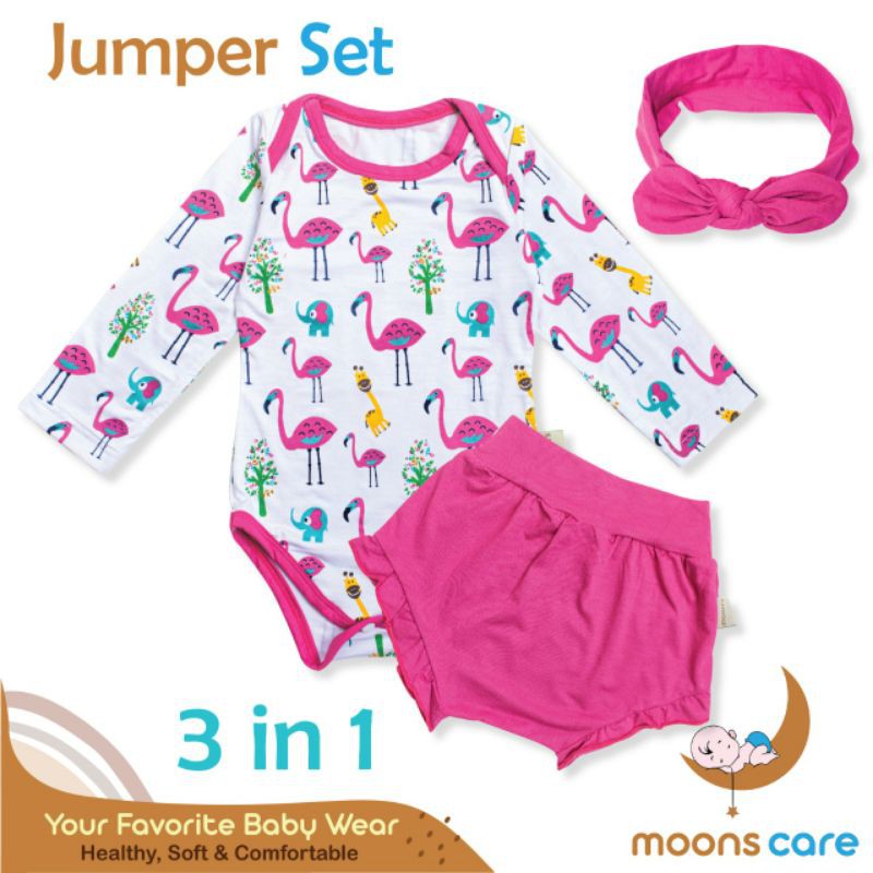 MOONS JUMPER SET 3 IN 1/JUMPER MOON'S/JUMPER BAYI/BAJU BAYI