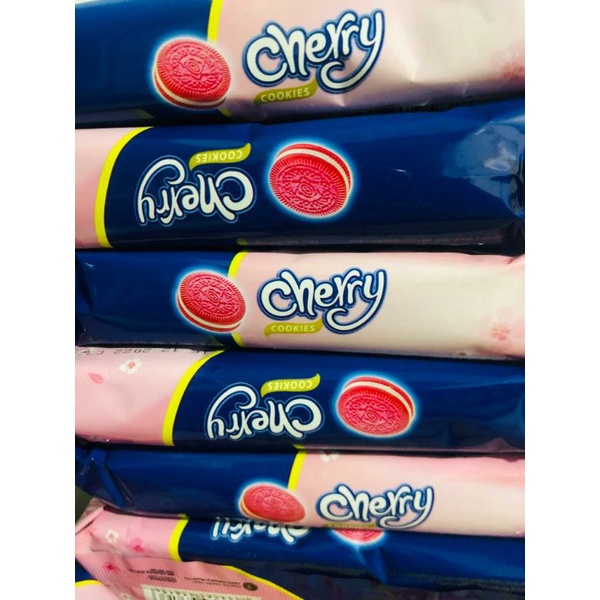 CHERRY COOKIES Biskitop Biskuit Oreo Rasa Ceri 60 gr