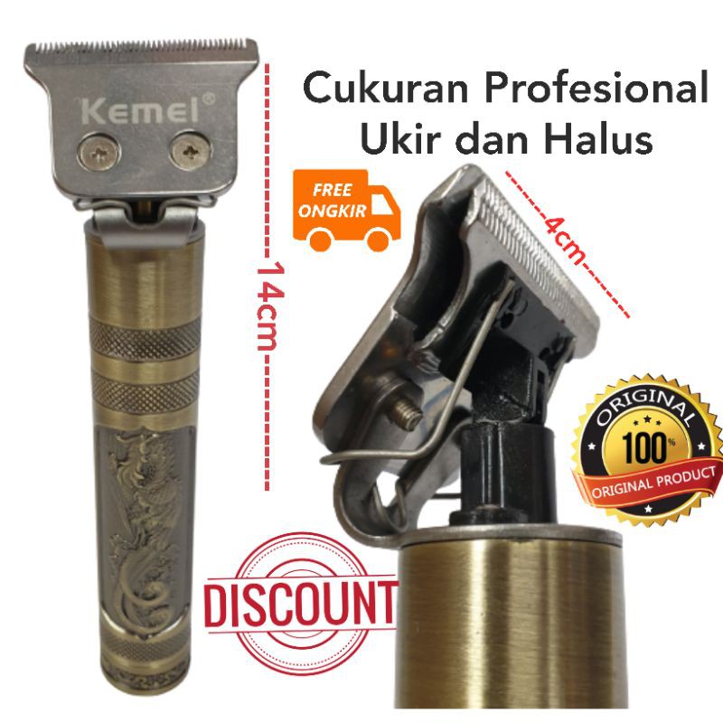 Mesin Cukur Rambut Kemei kliper Km 1974C Murah Original Hair Clipper Cas Ukir Profesional Terbaik