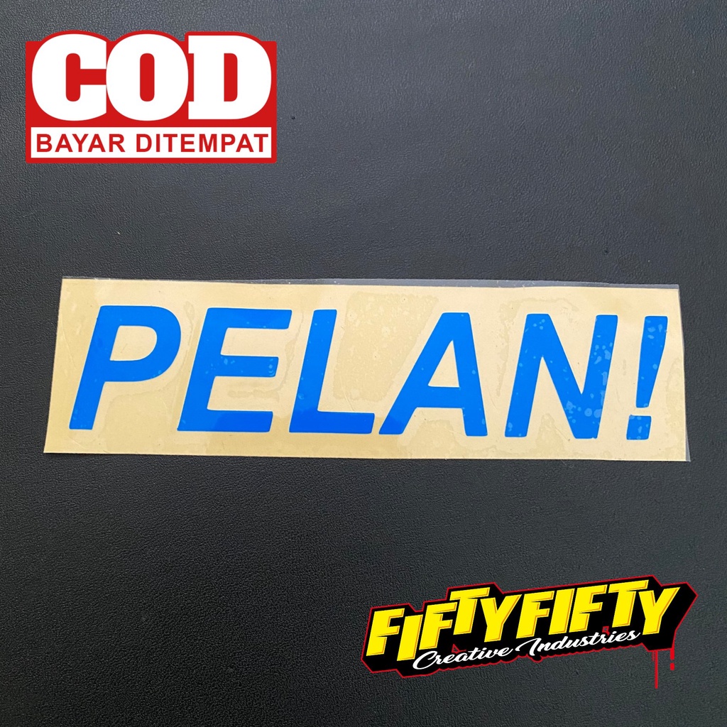 Stiker PELAN Stiker Cutting Reflektif Mantul Cahaya