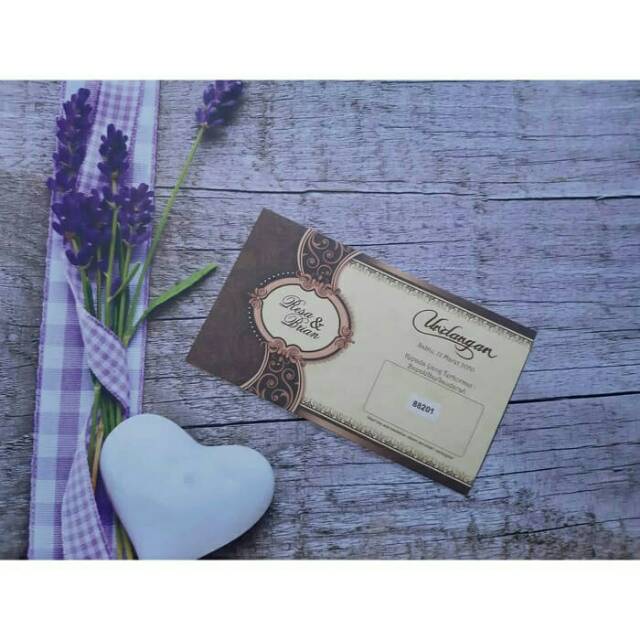 UNDANGAN ERBA COKLAT BATIK 88201 TERMURAH SE SHOPEE