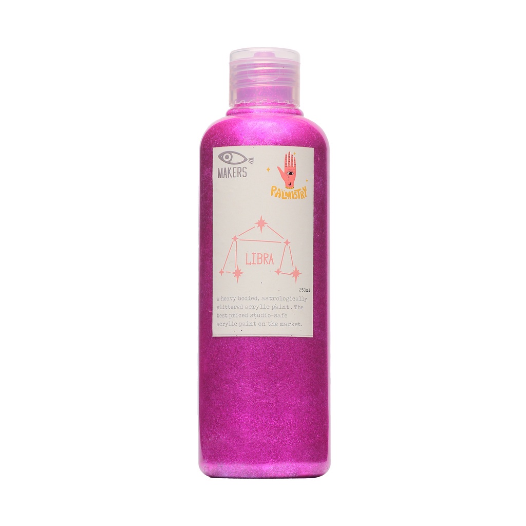 

Pink Glitter Acrylic Paint LIBRA 250ml by MAKERS