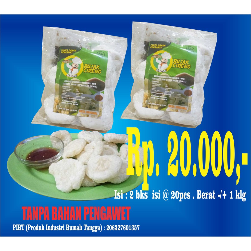 

RUJAK CIRENG ASAFOOD 2 BUNGKUS