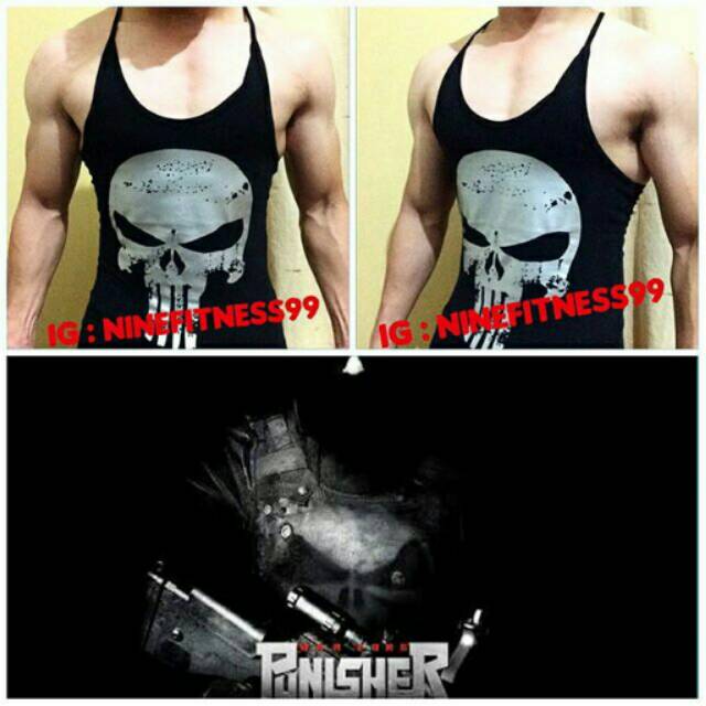 Singlet gym fitness under armour punisher black
