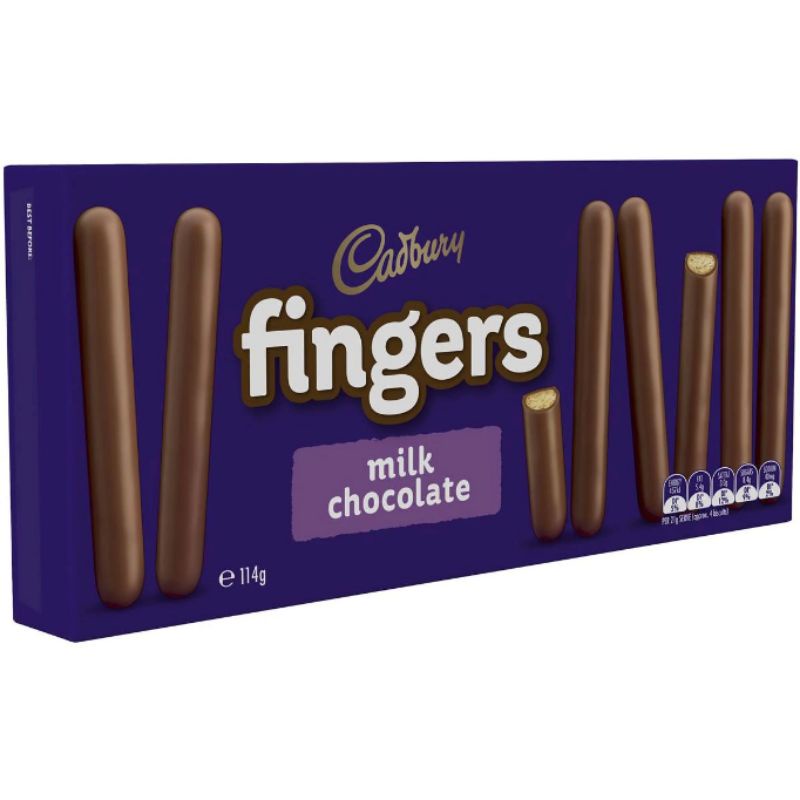 

Cadbury Fingers Milk Chocolate Biscuits 114g/01/2025