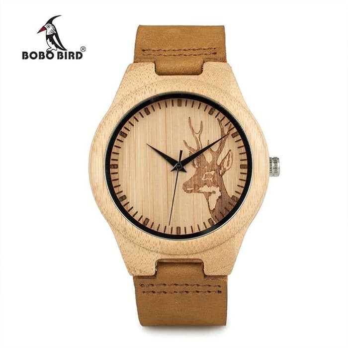 Jam Tangan Wanita / Pria / Couple / Kayu Wooden Watch BOBO BIRD WN20