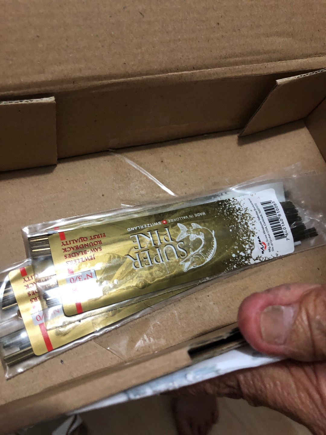 Super Pike Mata Gergaji Emas Cap Ikan Original Made In Vallorbe Swiss  Per Lusin / Per Ikat