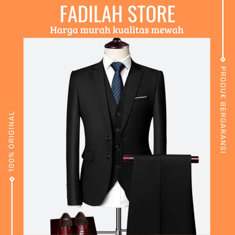 SETELAN JAS FORMAL PREMIUM / JAS+ROMPI+CELANA / JAS SLIMFIT