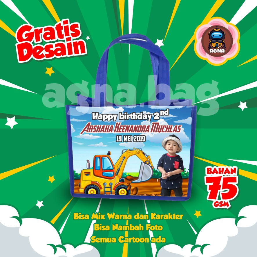 

GOODIE BAG MURAH / TAS ULTAH CUSTOM /TAS ULTAH PROMO/ TAS ULTAH ESCAVATOR 5