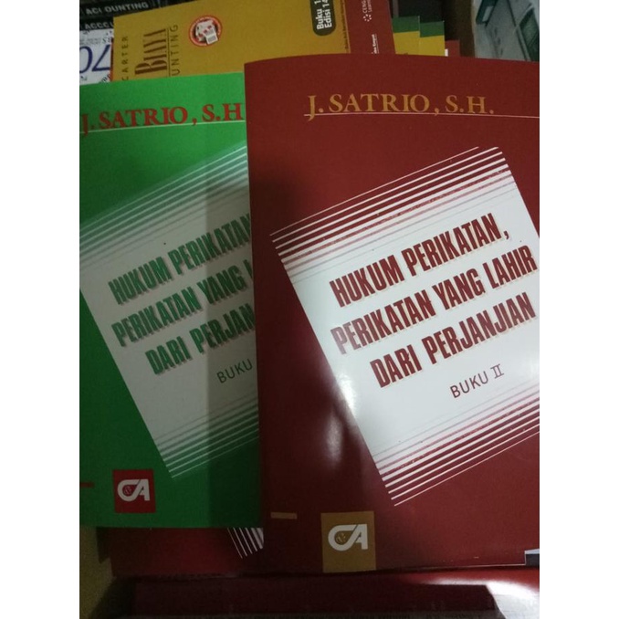 

Hukum perikatan perikatan yang lahir dari perjanjian peg j satrio satu LIMITED EDITION