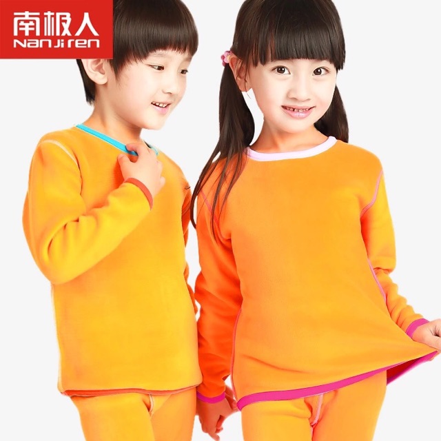 IMPORT MOLLAD Longjohn Kids Anak Thermal Baju Tidur Piyama Hangat Tebal Bulu Velvet anti Dingin Winter Musim Dingin