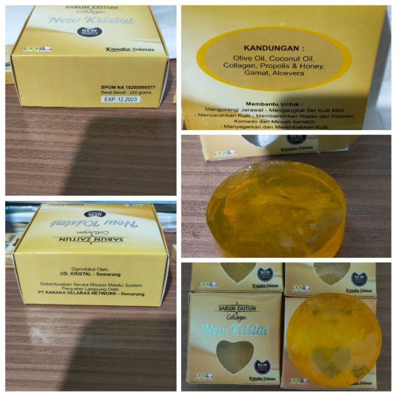 Sabun Zaitun  Premium Collagen New Kristal /K-selaras harga perkotak.isi 12biji